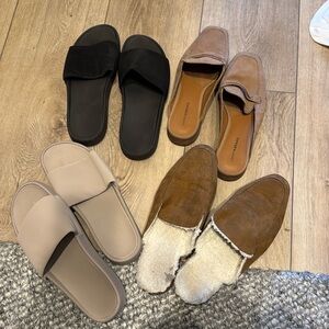 various size 12 sandals / mules